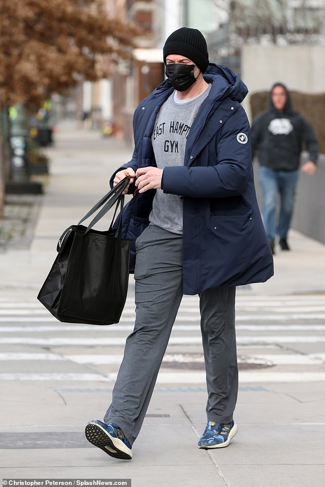 The show must go on!  Hugh Jackman is well and truly recovering from his Covid bout as he appeared on his latest Broadway show in New York on Wednesday